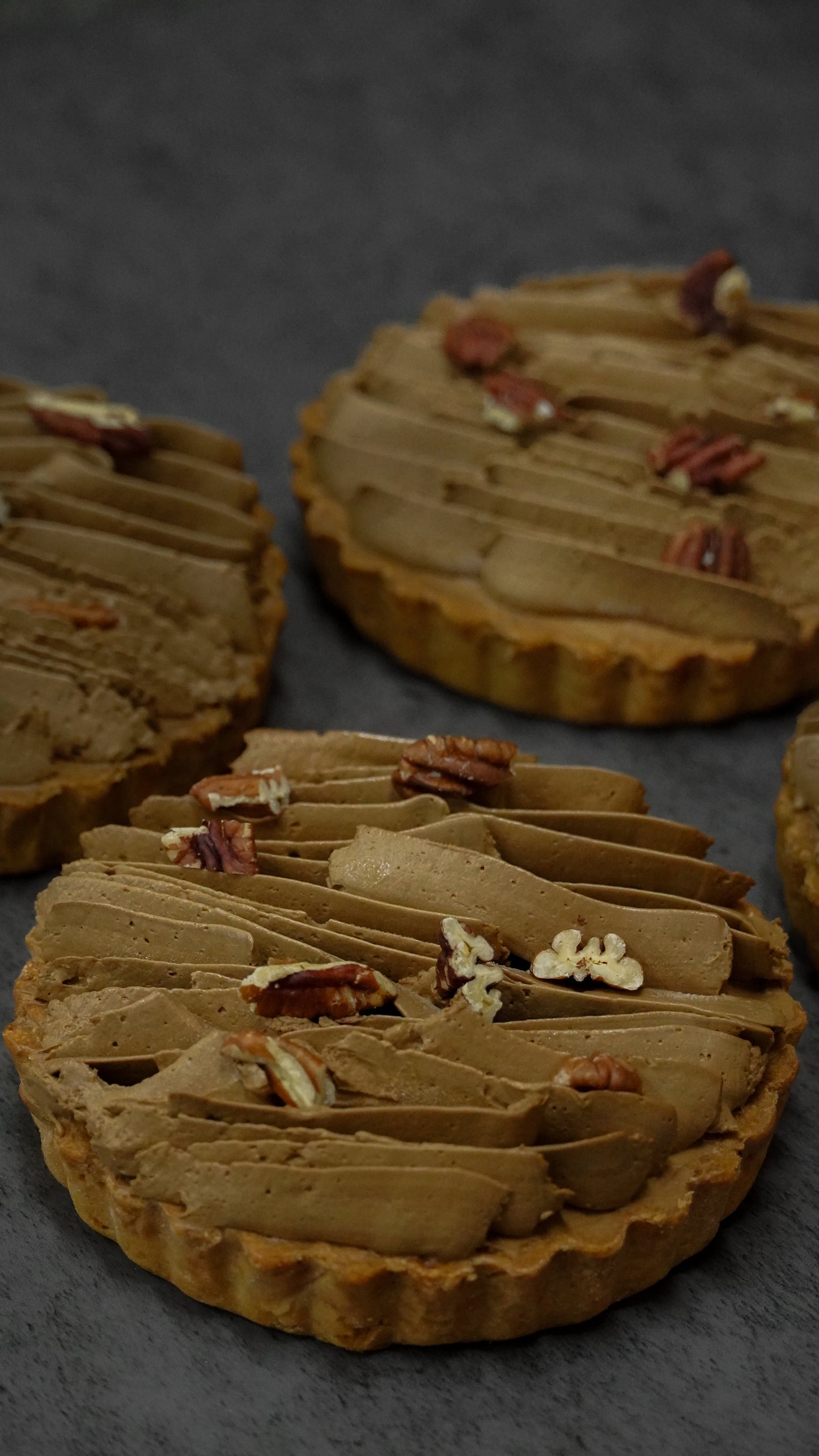 Strawberry Coffee Pecan Nut Tart