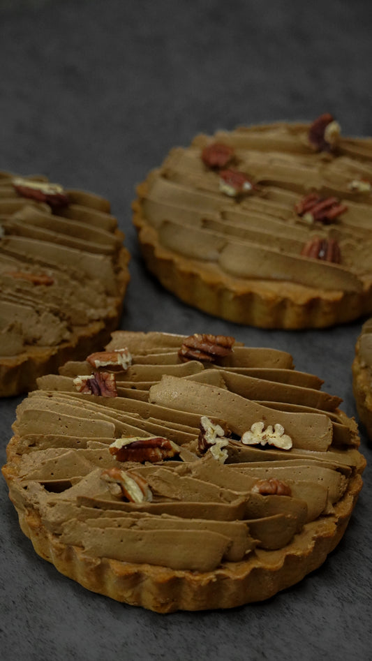 Strawberry Coffee Pecan Nut Tart